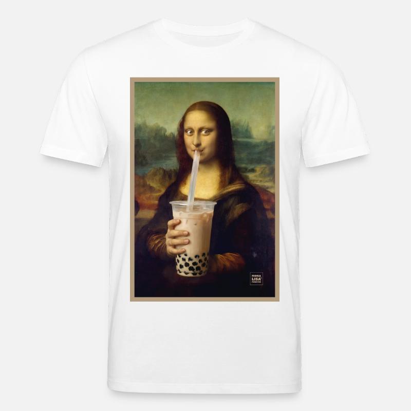 Mona Sip Bubble Tea Porträt - Stanley/Stella Unisex Bio-T-Shirt CREATOR  - Weiß