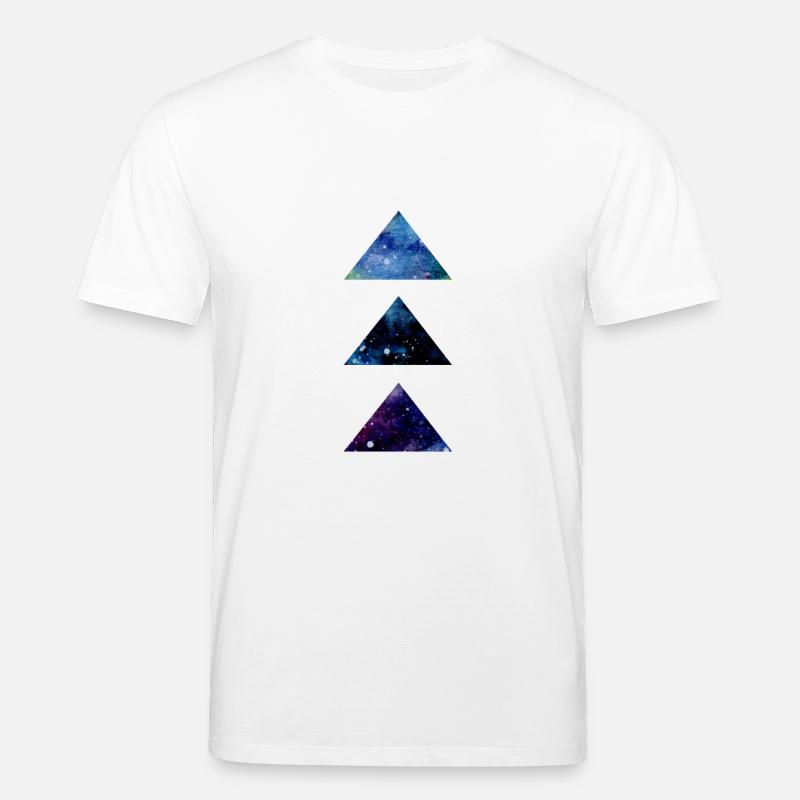 SPACE TRIANGLE - T-shirt bio CREATOR Stanley/Stella Unisexe - blanc