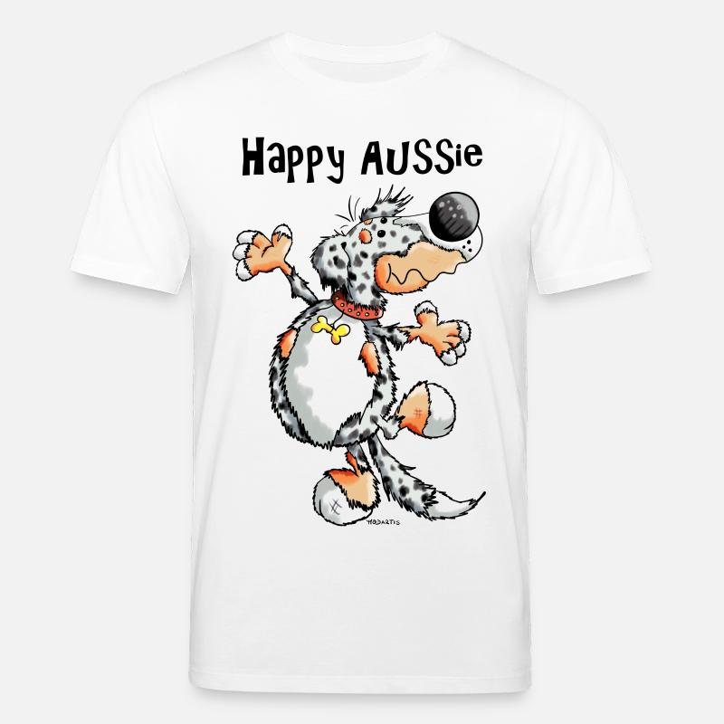 Arian der Australian Shepherd - Stanley/Stella Unisex Bio-T-Shirt CREATOR - Weiß