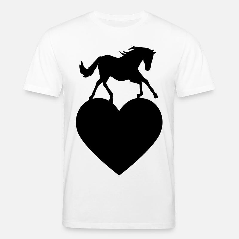 Pferd mit Herz - Stanley/Stella Unisex Bio-T-Shirt CREATOR  - Weiß