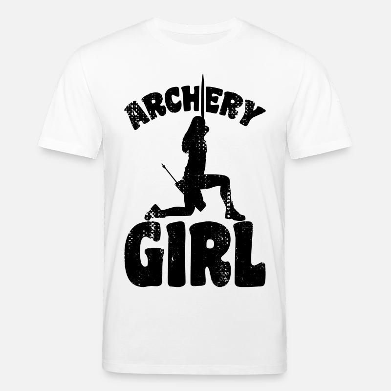 Bogenschießen Mädchen - Stanley/Stella Unisex Bio-T-Shirt CREATOR  - Weiß