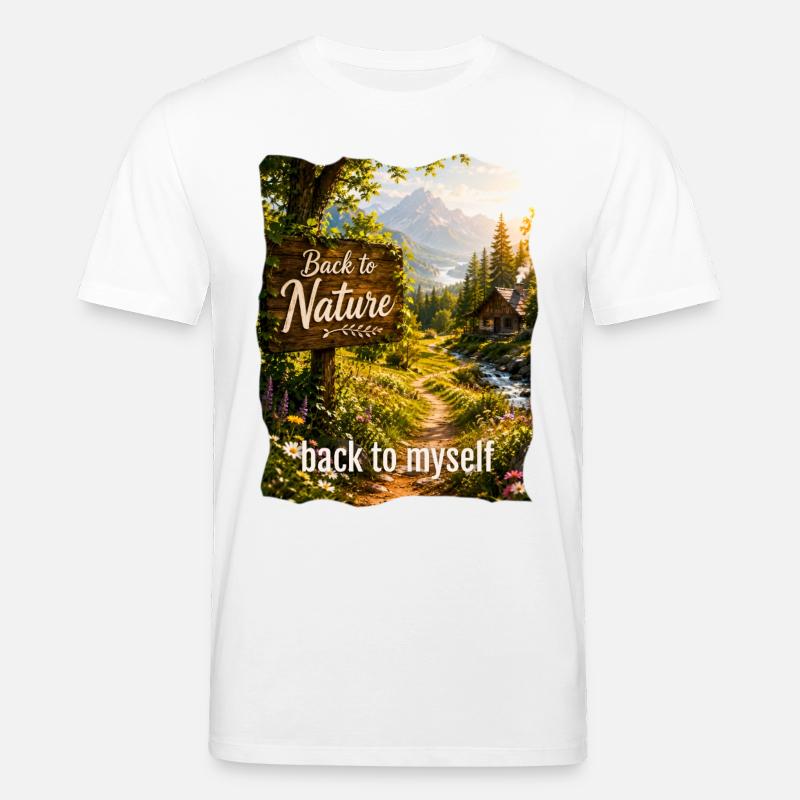 Retour à la nature à moi-même - T-shirt bio CREATOR Stanley/Stella Unisexe - blanc