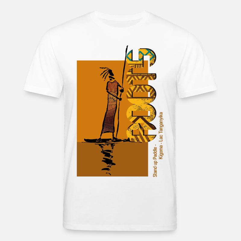 Stand up paddle Roots - Stanley/Stella Unisex Bio-T-Shirt CREATOR  - Weiß