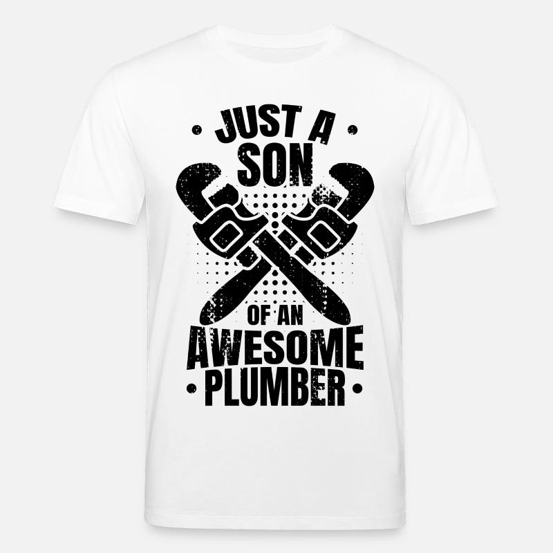 Little Plumber - Stanley/Stella CREATOR Unisex Organic T-Shirt - white