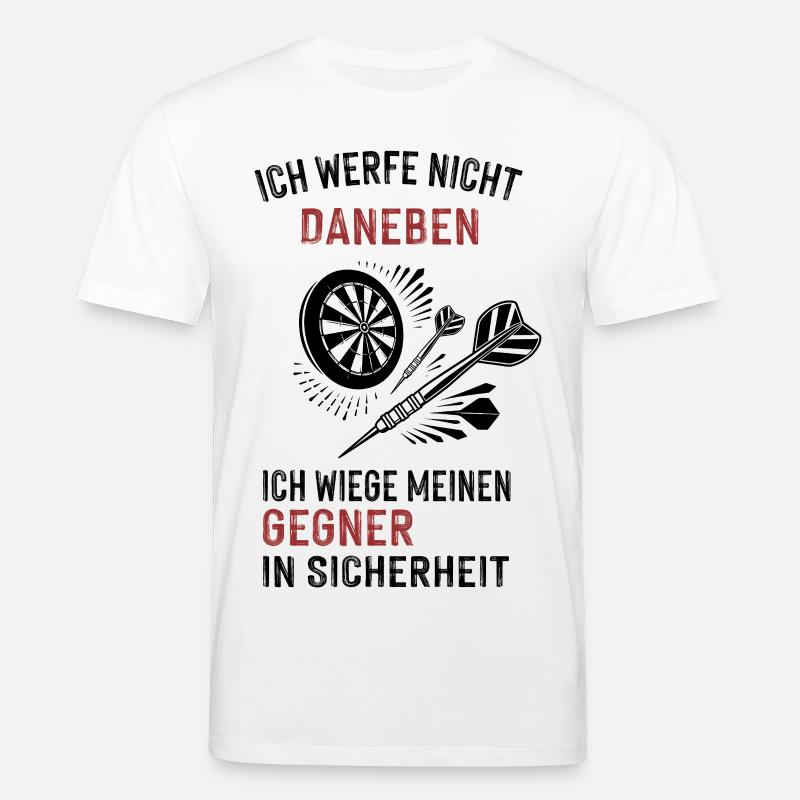 ich werfe nicht daneben... - Stanley/Stella Unisex Bio-T-Shirt CREATOR  - Weiß