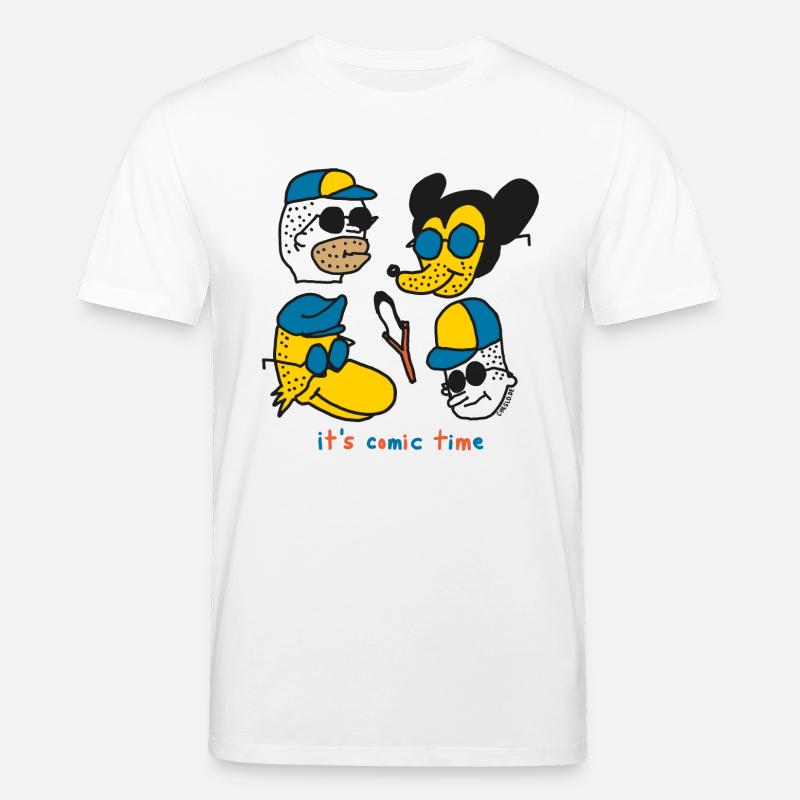 Il est temps Comic - T-shirt bio CREATOR Stanley/Stella Unisexe - blanc