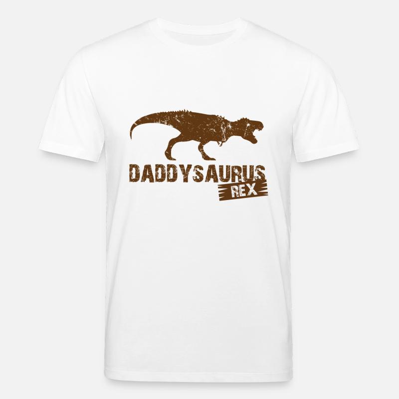 Daddysaurus Rex - T-shirt bio CREATOR Stanley/Stella Unisexe - blanc