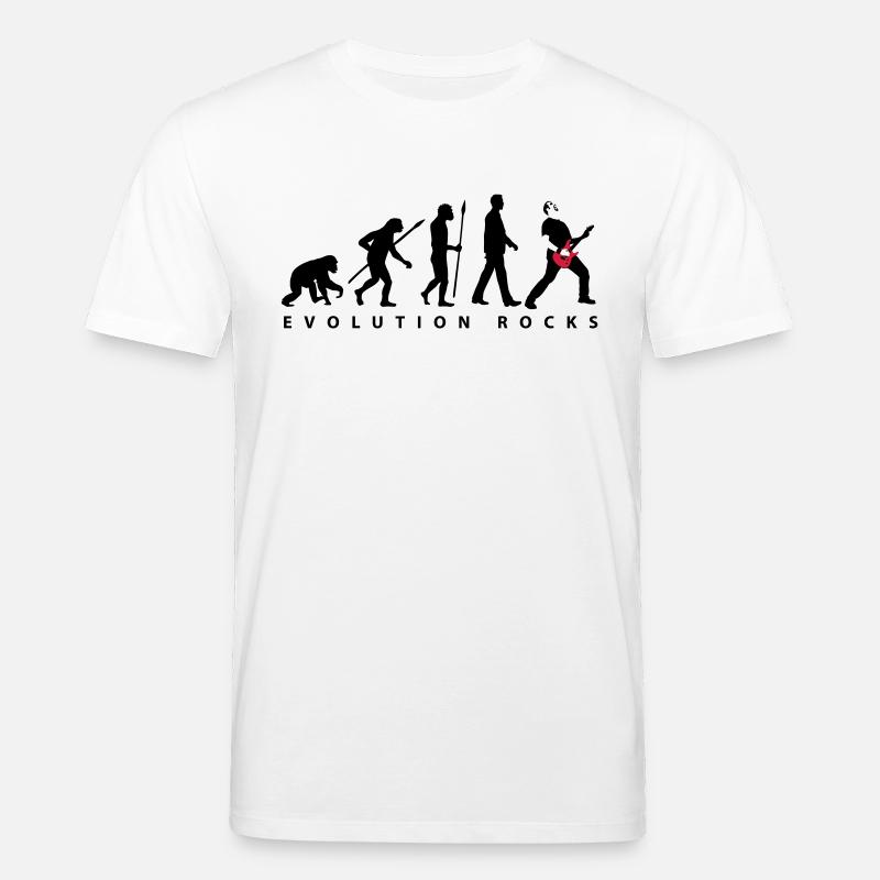 evolution_rocks_032012_b_2c - Stanley/Stella CREATOR Unisex Organic T-Shirt - white