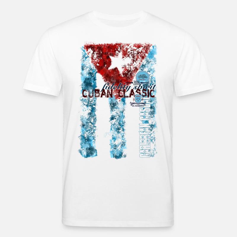 Cuban Classic Flagg - Stanley/Stella Unisex Bio-T-Shirt CREATOR  - Weiß