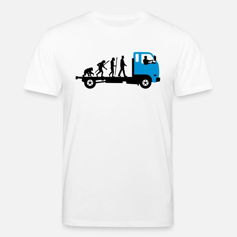 evolution_of_man_trucker_112013_a_2c - Stanley/Stella Unisex Bio-T-Shirt CREATOR  - Weiß