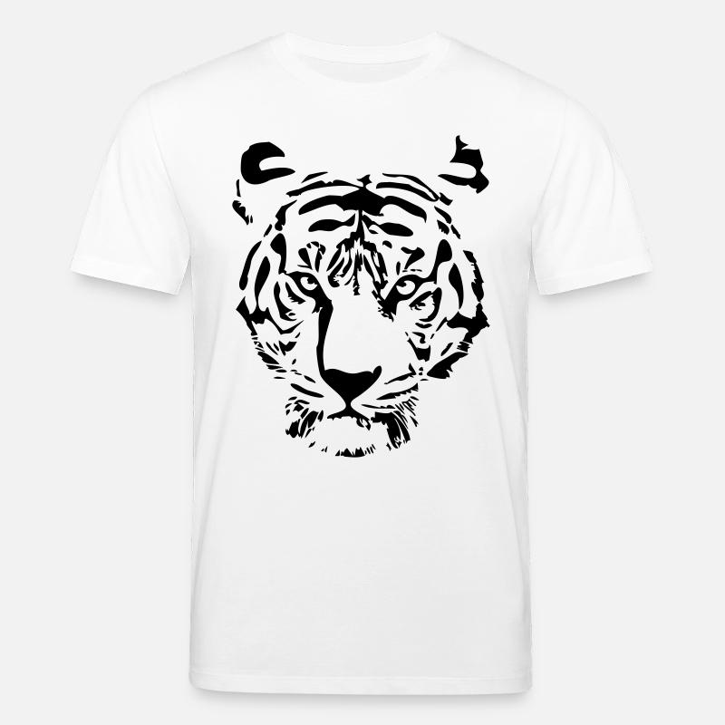 white tiger - Stanley/Stella Unisex Bio-T-Shirt CREATOR  - Weiß