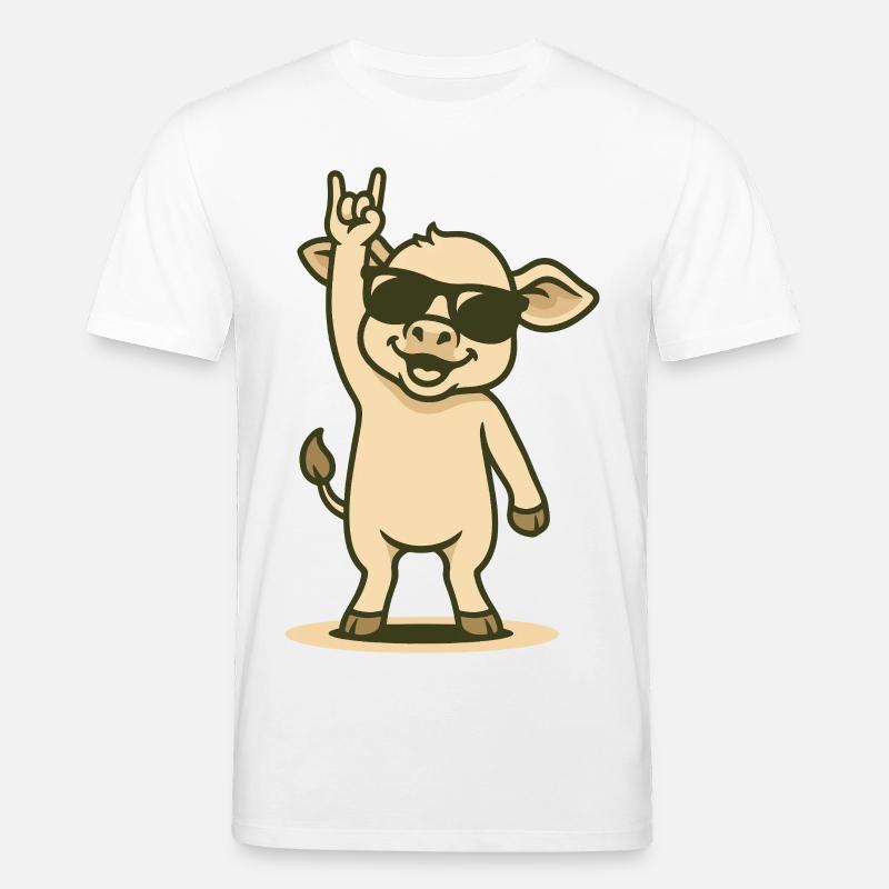 Cooles Kälbchen Rockt - Stanley/Stella Unisex Bio-T-Shirt CREATOR  - Weiß