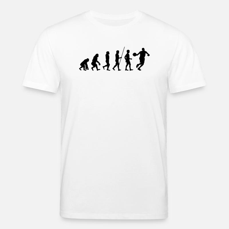 Basketball Evolution - T-shirt bio CREATOR Stanley/Stella Unisexe - blanc