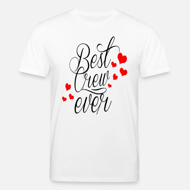 BEST CREW EVER - Stanley/Stella Unisex Bio-T-Shirt CREATOR  - Weiß