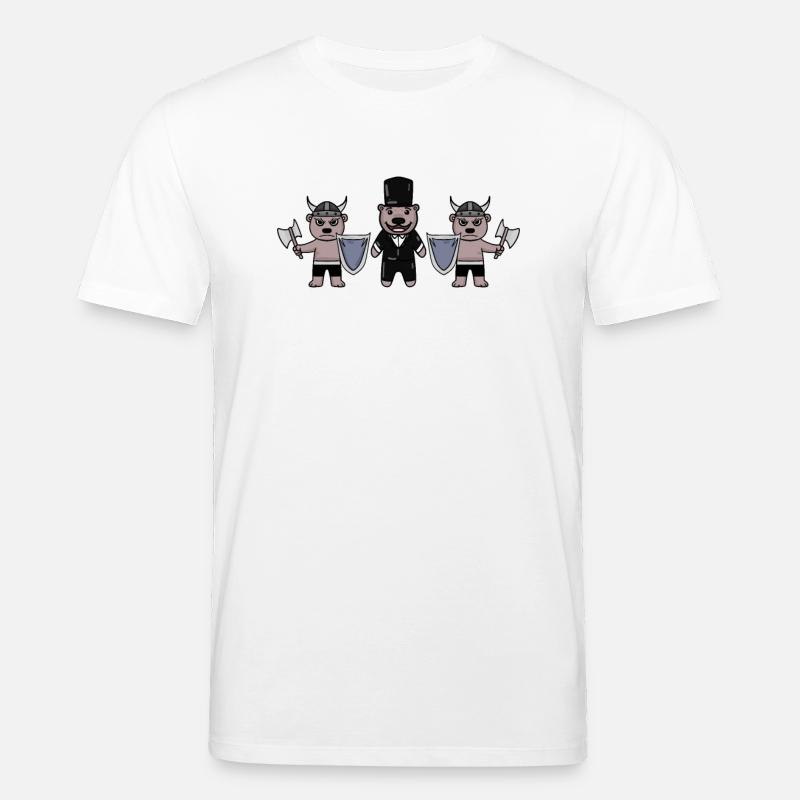 Bräutigam Security Wikinger - Stanley/Stella Unisex Bio-T-Shirt CREATOR  - Weiß