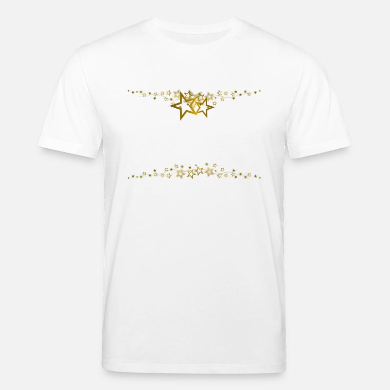 Sternrahmen Gold - Stanley/Stella Unisex Bio-T-Shirt CREATOR  - Weiß
