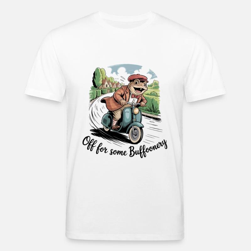 Crapaud parti pour un mème de bouffonnerie - T-shirt bio CREATOR Stanley/Stella Unisexe - blanc