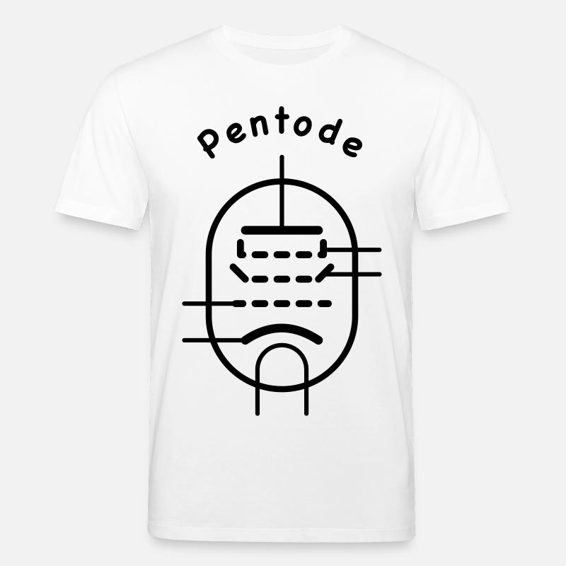 Symbole de tube à vide Pentode - T-shirt bio CREATOR Stanley/Stella Unisexe - blanc