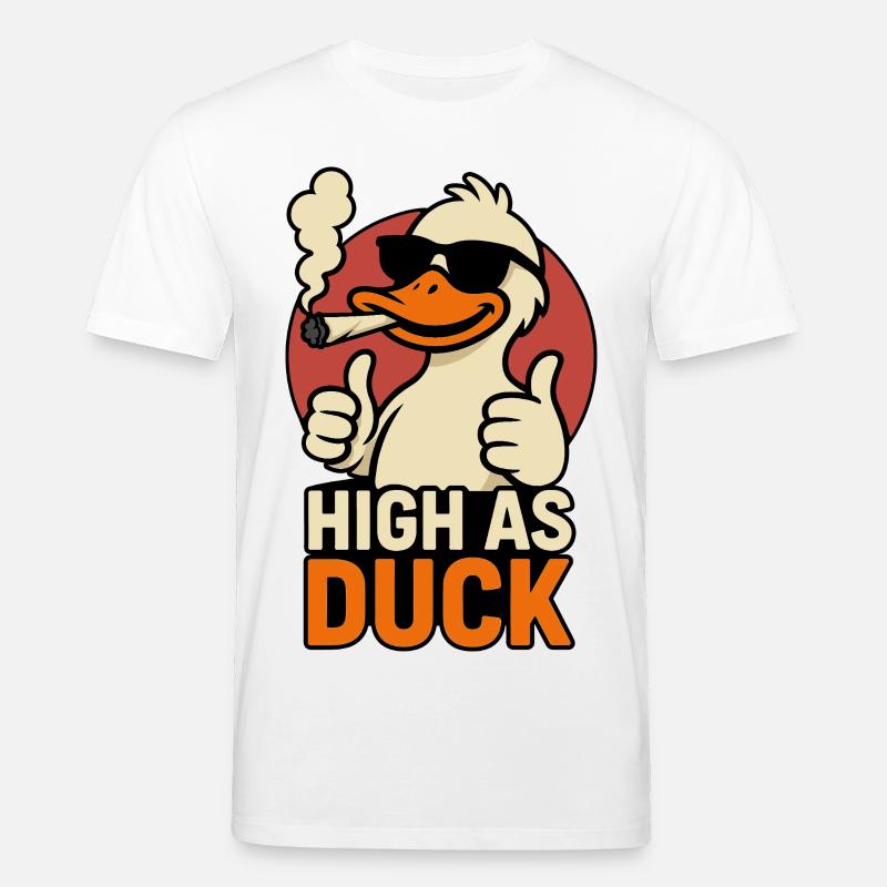 High as Duck - THC Ente - T-shirt bio CREATOR Stanley/Stella Unisexe - blanc