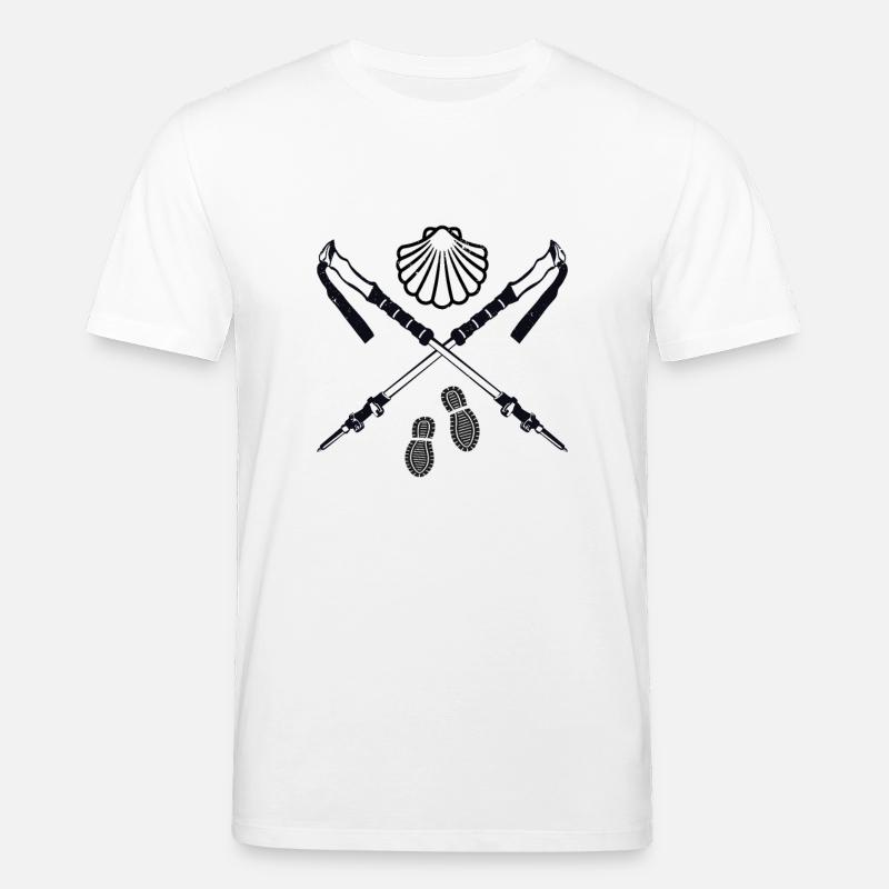 Chemin de Saint-Jacques - T-shirt bio CREATOR Stanley/Stella Unisexe - blanc