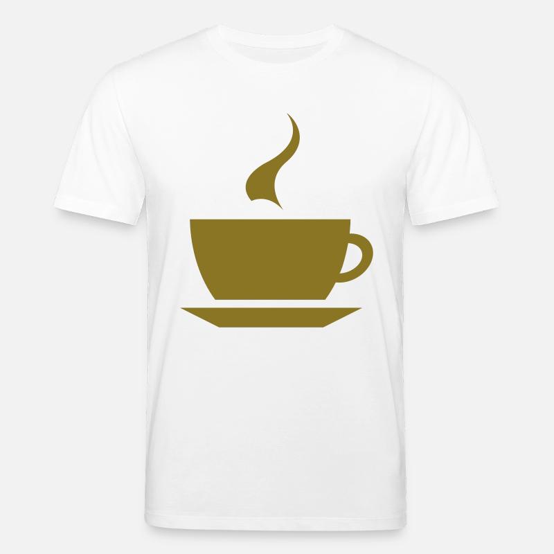 coffee cup tea cafe - Stanley/Stella Unisex Bio-T-Shirt CREATOR  - Weiß