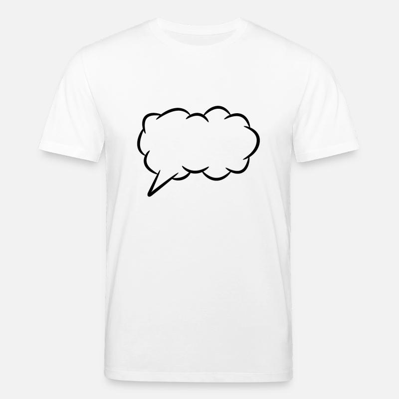Speech bubble thought bubble - Stanley/Stella CREATOR Unisex Organic T-Shirt - white