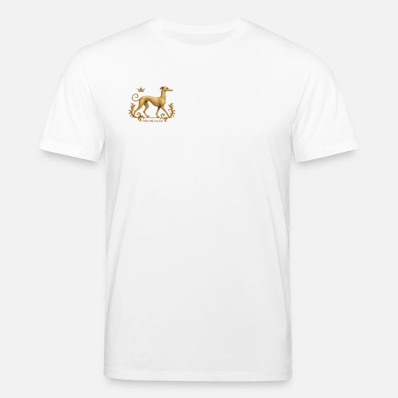 Libérez le Galgo - Broderie n°01 - T-shirt bio CREATOR Stanley/Stella Unisexe - blanc