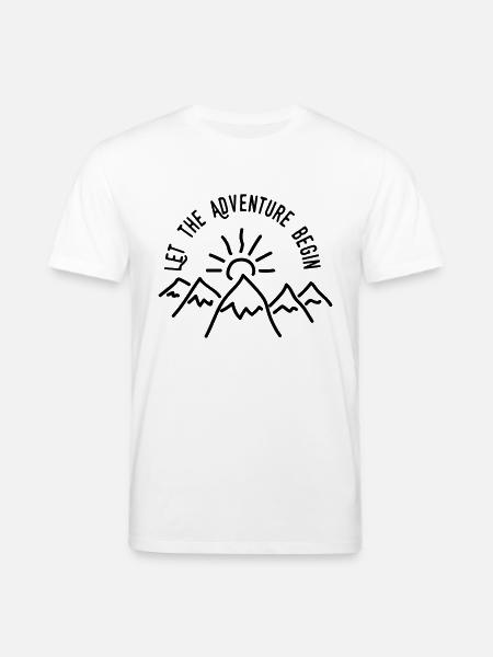 AD Let the Adventure Begin - Stanley/Stella CREATOR Unisex Organic T-Shirt - white