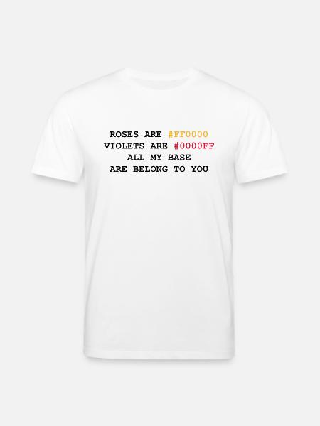 NERD HUMOR: Love letter - Stanley/Stella CREATOR Unisex Organic T-Shirt - white