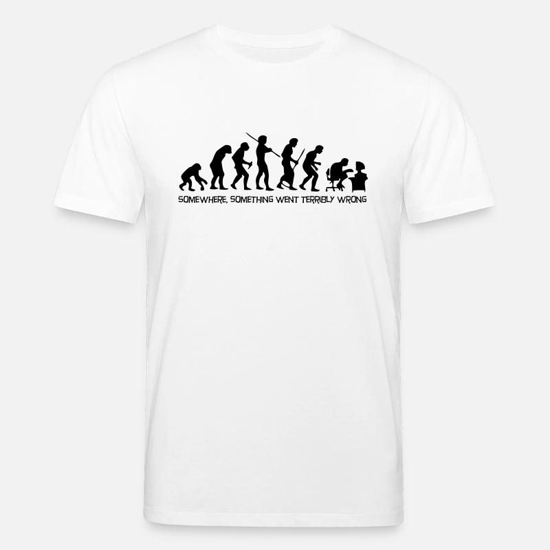 Die Evolution des Menschen - Stanley/Stella Unisex Bio-T-Shirt CREATOR  - Weiß