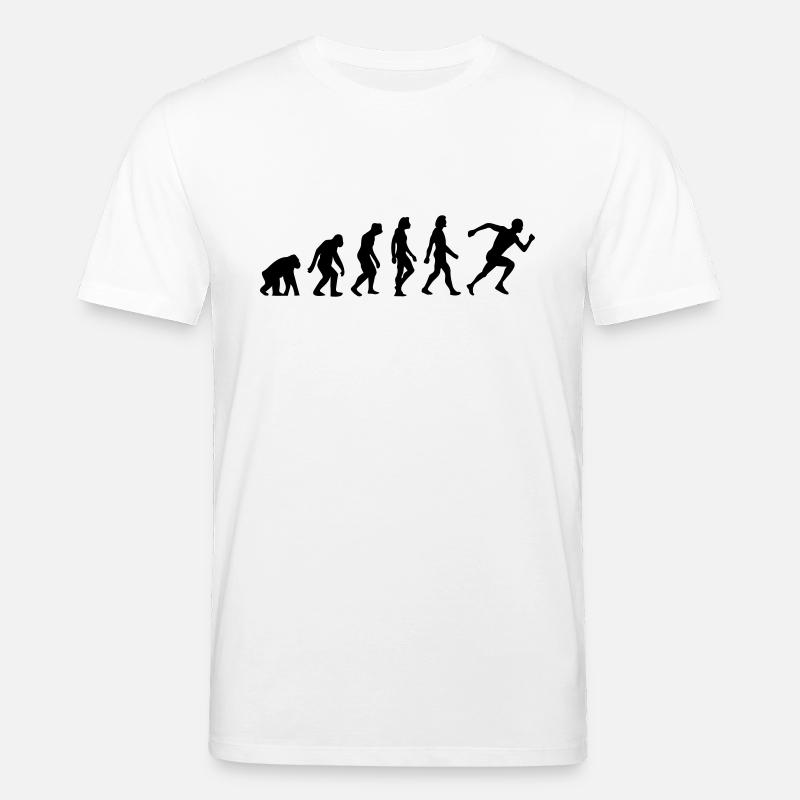 Die Evolution von Laufen - Stanley/Stella Unisex Bio-T-Shirt CREATOR  - Weiß