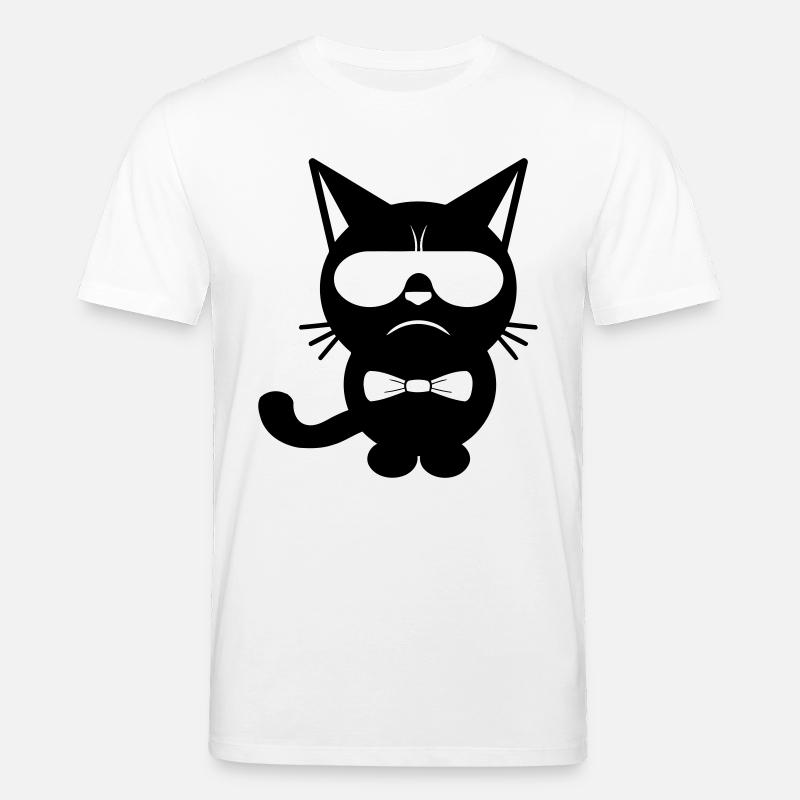 Bow Tie Cat - Stanley/Stella Unisex Bio-T-Shirt CREATOR  - Weiß