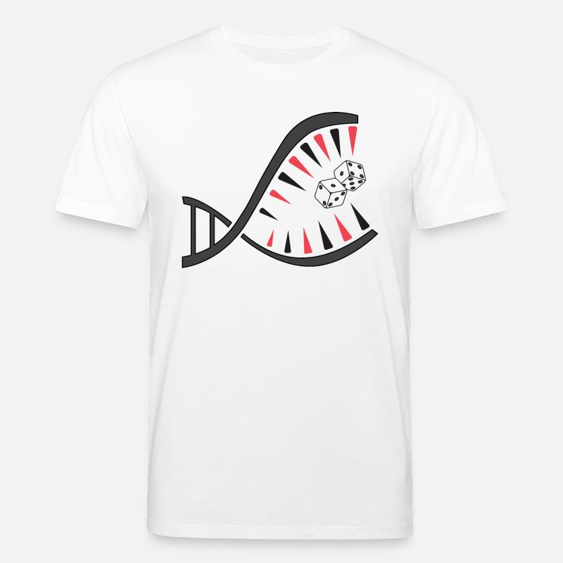 Backgammon DNA Piranha – Unique - T-shirt bio CREATOR Stanley/Stella Unisexe - blanc
