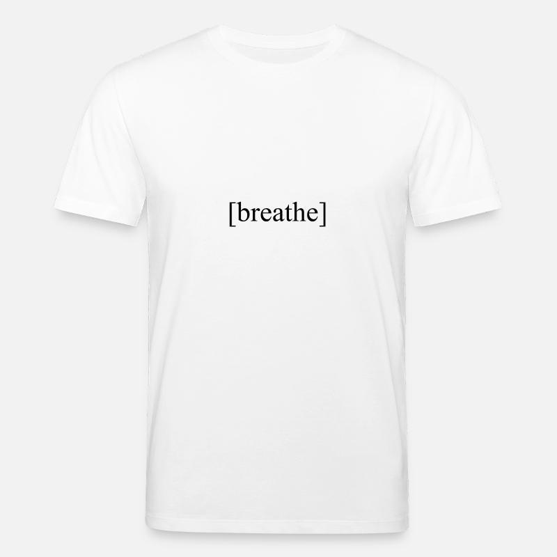 respirer noir - T-shirt bio CREATOR Stanley/Stella Unisexe - blanc