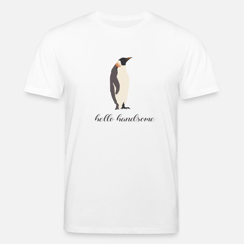 hello handsome - T-shirt bio CREATOR Stanley/Stella Unisexe - blanc
