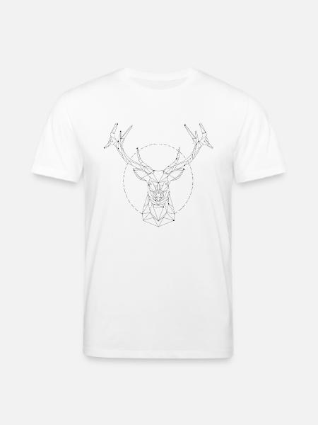Deer constellation - Stanley/Stella CREATOR Unisex Organic T-Shirt - white