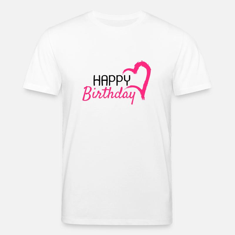 joyeux anniversaire - T-shirt bio CREATOR Stanley/Stella Unisexe - blanc