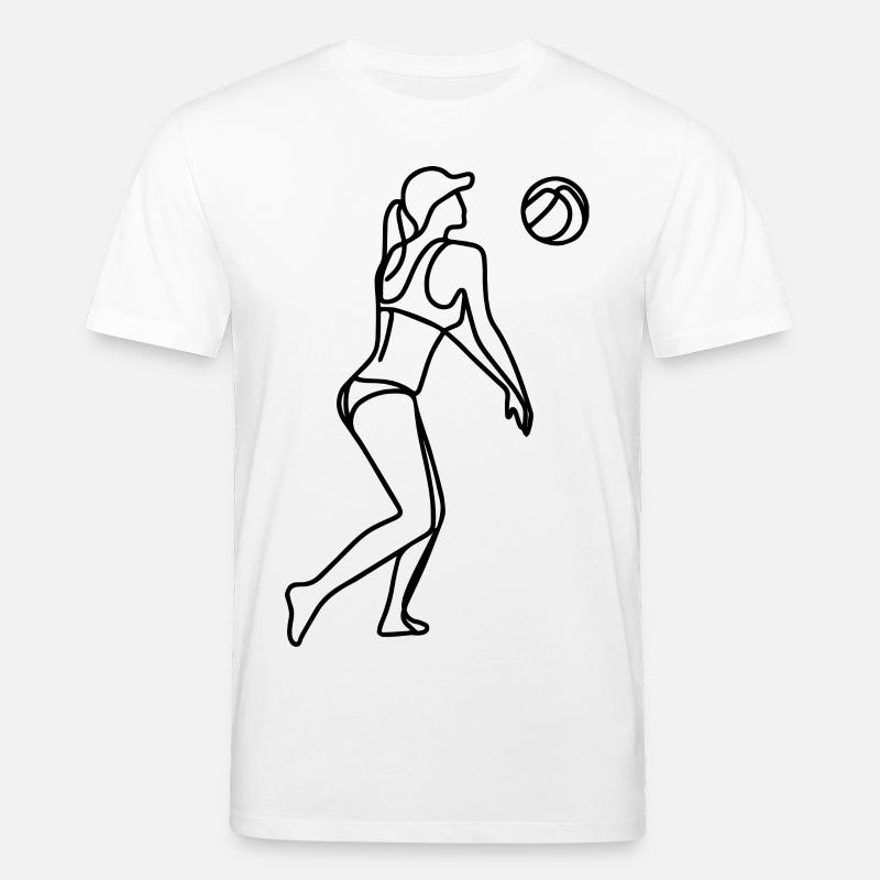 Joueuse de beach-volley filles - T-shirt bio CREATOR Stanley/Stella Unisexe - blanc