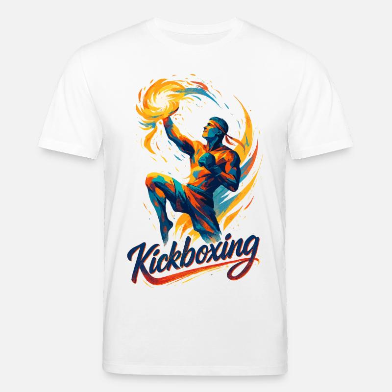 Kickboxing Boxer Fighter Dynamic Gift - T-shirt bio CREATOR Stanley/Stella Unisexe - blanc