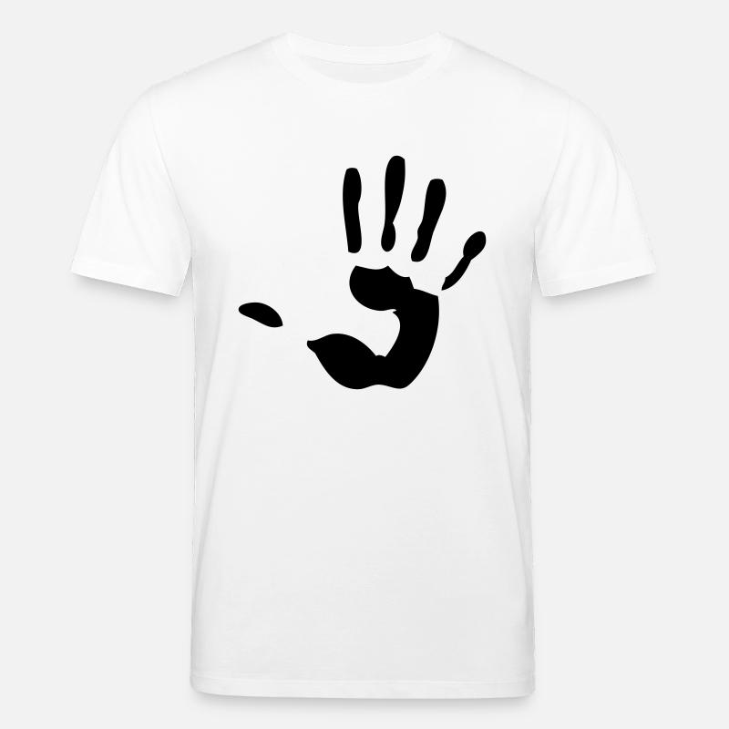 handprint sign - Stanley/Stella Unisex Bio-T-Shirt CREATOR  - Weiß