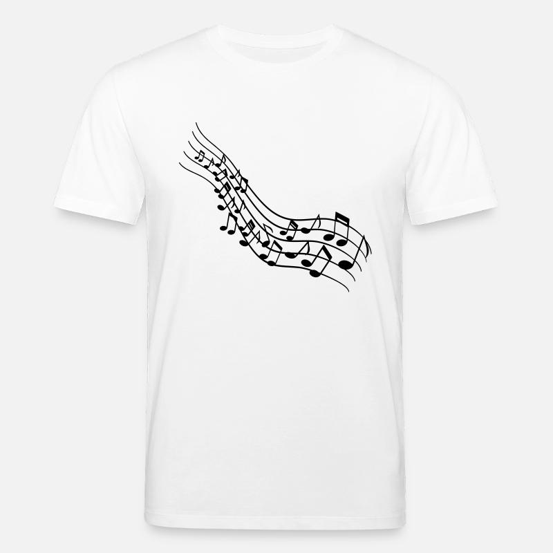 Notes de musique - T-shirt bio CREATOR Stanley/Stella Unisexe - blanc