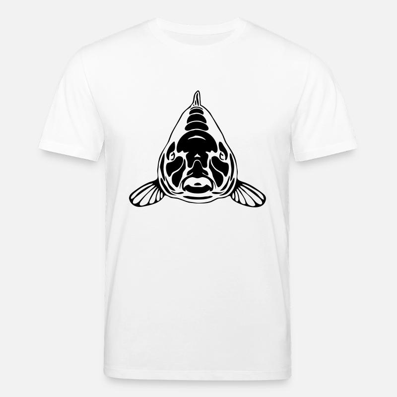 Karpfen frontal - Stanley/Stella Unisex Bio-T-Shirt CREATOR  - Weiß