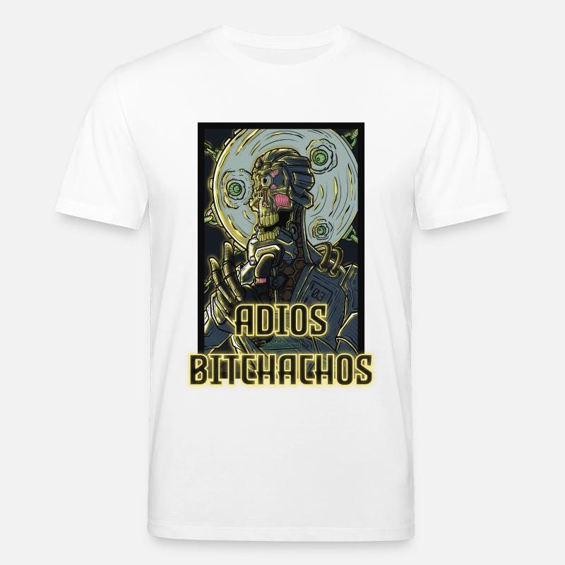 Adiós Bitehacos Roboter - Stanley/Stella Unisex Bio-T-Shirt CREATOR  - Weiß