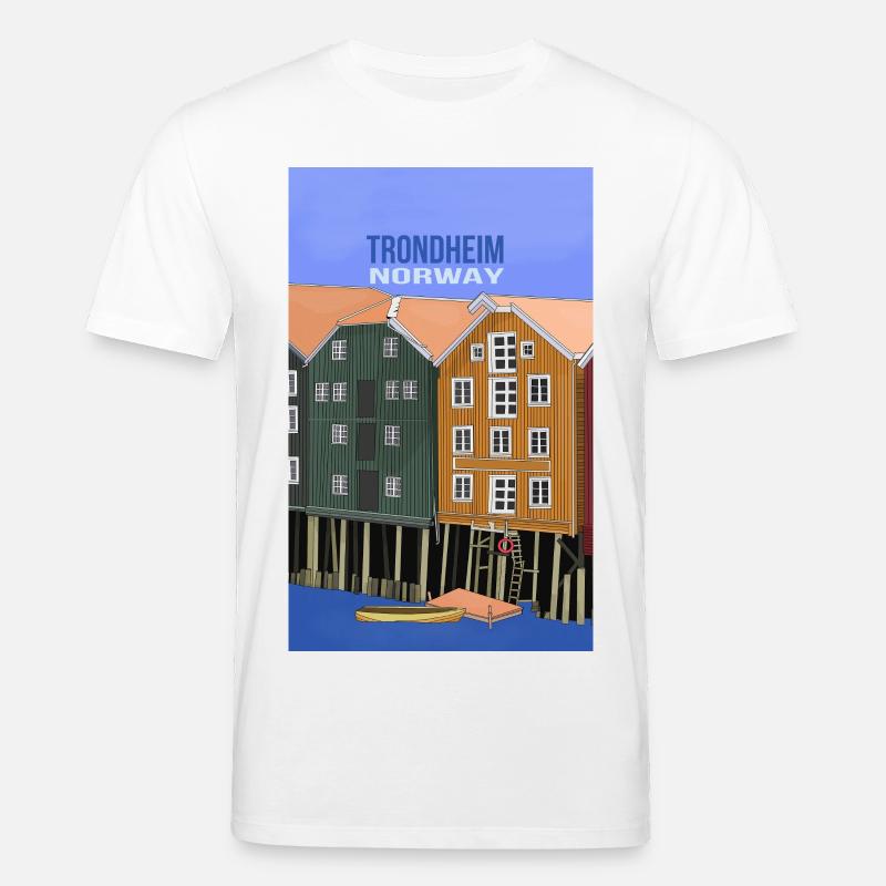 Trondheim Norwegen - Stanley/Stella Unisex Bio-T-Shirt CREATOR  - Weiß