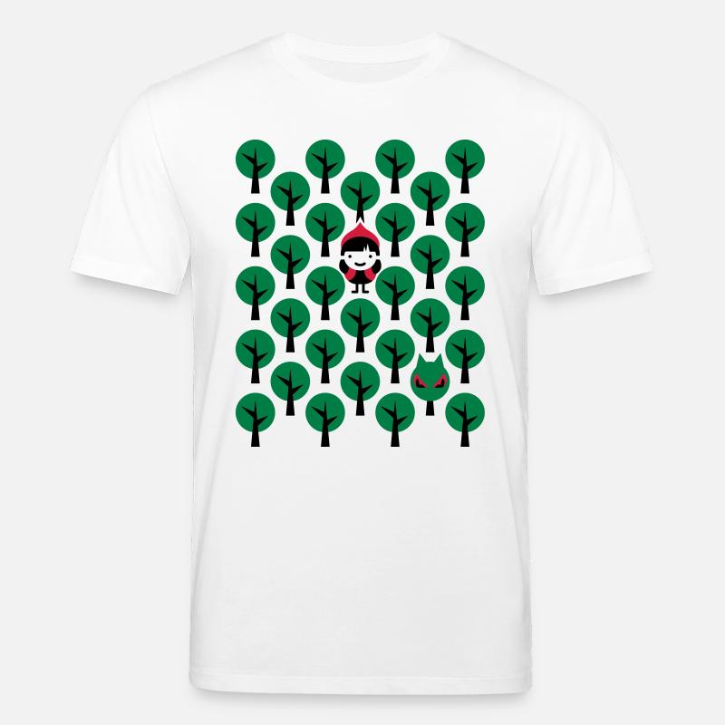 Fairytale - Märchen - Rotkäppchen - Wolf - Grafik - Stanley/Stella Unisex Bio-T-Shirt CREATOR  - Weiß