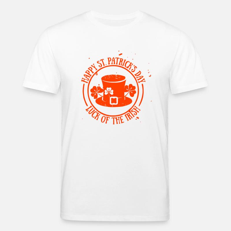 Joyeuse Saint Patrick - T-shirt bio CREATOR Stanley/Stella Unisexe - blanc
