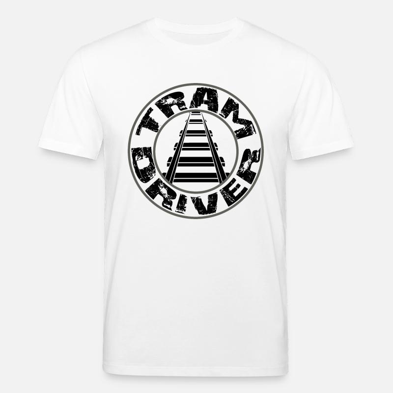 Logo Tram Driver Round - T-shirt bio CREATOR Stanley/Stella Unisexe - blanc