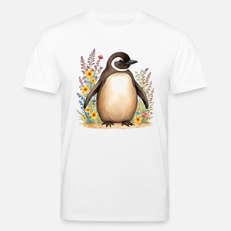 Pingouin mignon - T-shirt bio CREATOR Stanley/Stella Unisexe - blanc
