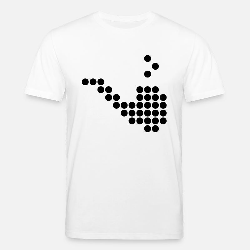 pipe dots - T-shirt bio CREATOR Stanley/Stella Unisexe - blanc