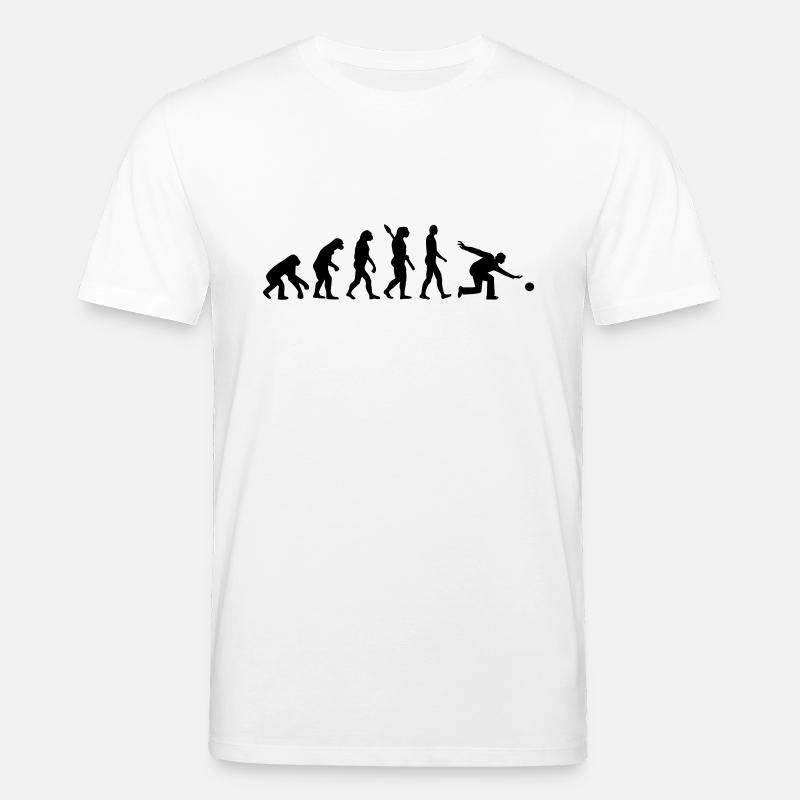 Évolution Bowling - T-shirt bio CREATOR Stanley/Stella Unisexe - blanc